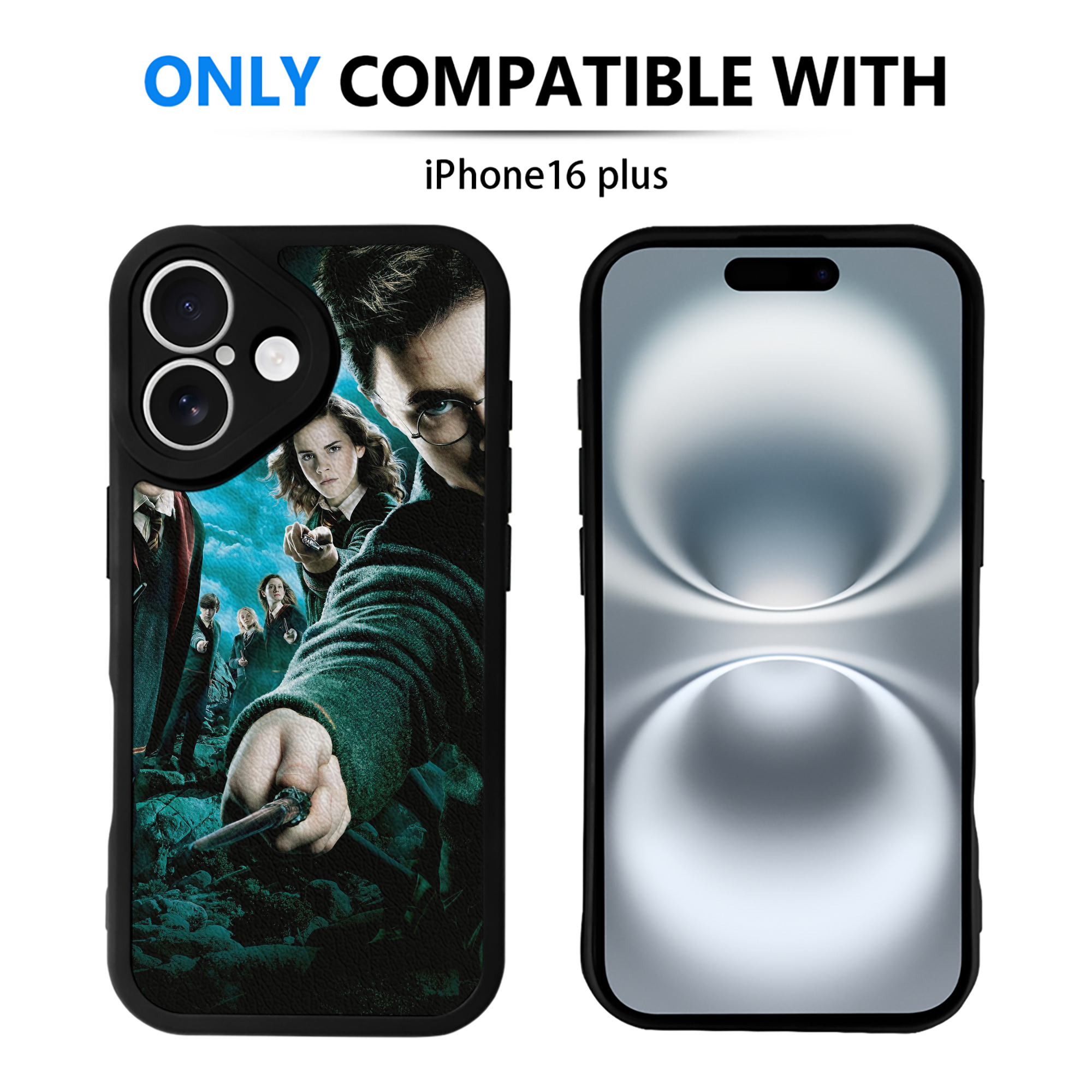 （画像用） Harry Potter ハリー・ポッターシリーズ 【iPhone 16シリーズ対応】シリコンスマホケース（レザー調） 材質：シリコン